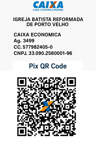 Contribuições - Igreja Batista Reformada Porto Velho